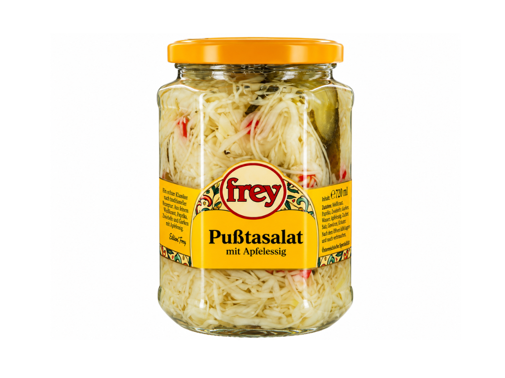 Frey Pußtasalat mit Apfelessig – 720 ml | Österreichische Spezialität