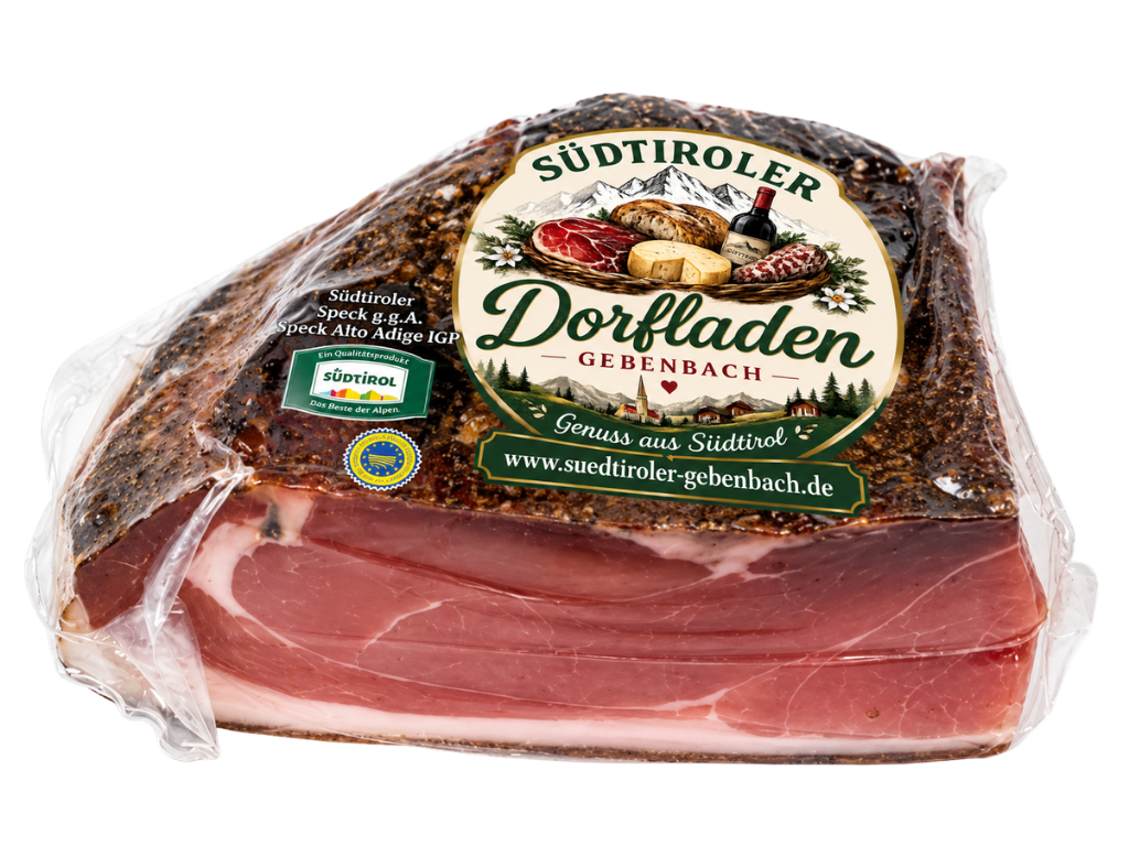 Südtiroler Speck 1/4 g.g.A. Vakuumiert – original aus Südtirol